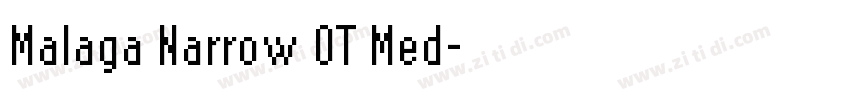 Malaga Narrow OT Med字体转换